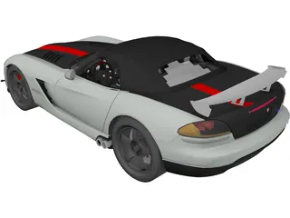 Dodge Viper SRT-10 ACR Soft Top 3D Model