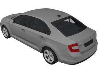 Skoda Rapid (2013) 3D Model