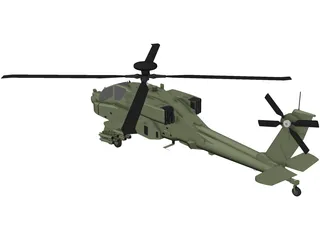 Boeing AH-64D Apache Longbow 3D Model