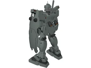 Gundam RGM-79N GM Custom 3D Model