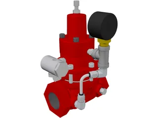 Kimray Pressure Regulator 3D Model