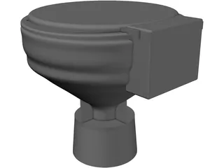 Electric Toilet 3D Model