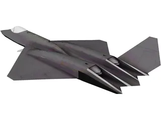 Northmann YF-23 Black Widow II 3D Model