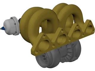 Turbocharger 3D Model