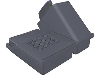 Electronic Password Lock 3D Model