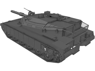 Merkava Tank 3D Model