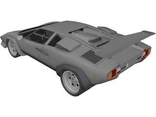 Lamborghini Countach LP500 3D Model