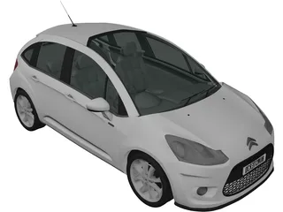 Citroen C3 (2010) 3D Model