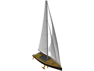 Sail Boat 3D Model