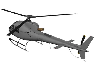 Eurocopter AS-350 3D Model