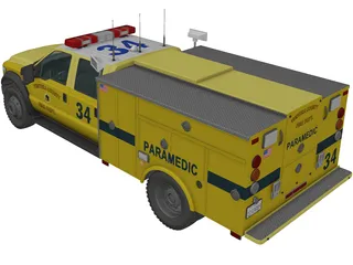 Ford F450 Rescue 3D Model