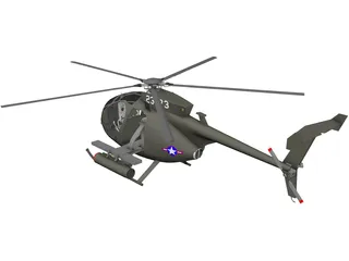 MD Helicopters MH-6 Little Bird 3D Model