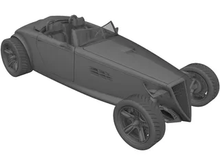 Sabre Hot Rod Concept 3D Model