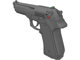 Beretta M9 3D Model