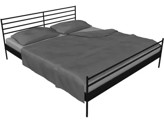 Bed Double 3D Model