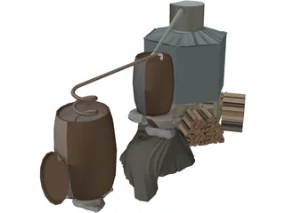 Moonshine Still 3D Model