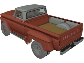 Chevrolet C60 Pickup Dually (1966) 3D Model