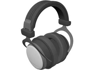 Earphones Headset 3D Model