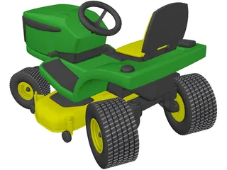 Lawnmower Sit-On 3D Model