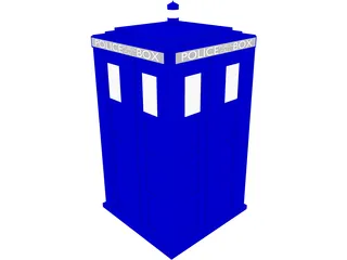 Doctor Who Tardis Exterior 3D Model