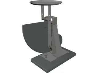 Mechanical Postal Scale 3D Model