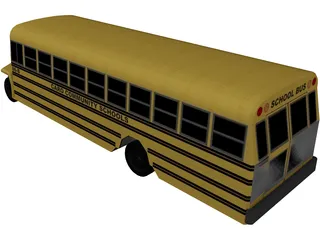 School Bus 3D Model