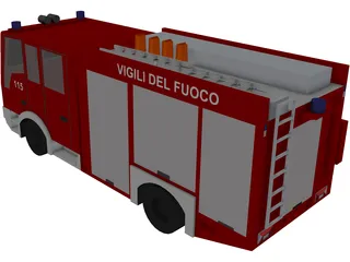 Iveco Firetruck 3D Model