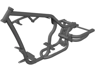 Harley Frame 3D Model