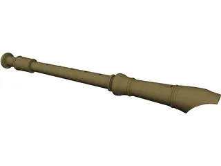 Flute 3D Model