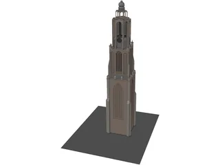 Onze Lieve Tower 3D Model