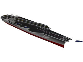 USS CVN-68 Nimitz 3D Model