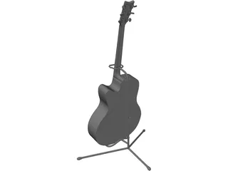 Guitar Yamaha 340 3D Model