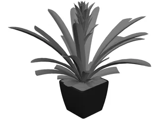 Potted Plant 3D Model