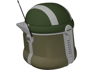 Star Wars AT-TE Gunner Helmet 3D Model