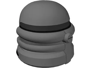 Airborne 212 Helmet 3D Model