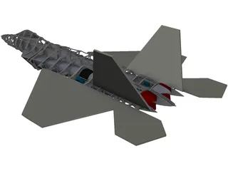 F-22 Raptor RC 3D Model