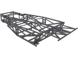 Kit Car Frame 3D Model