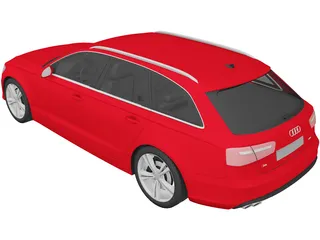 Audi S6 Avant (2013) 3D Model