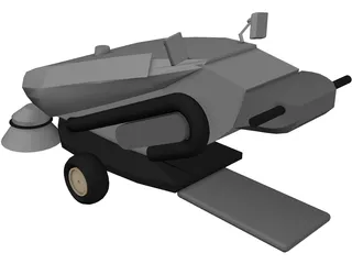 Tennant 414 Air Sweeper 3D Model