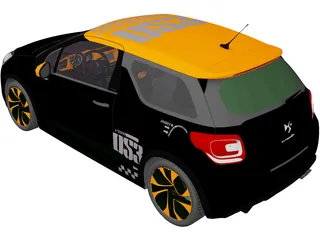 Citroen DS3 Racing (2011) 3D Model