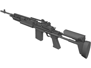 M14 EBR 3D Model