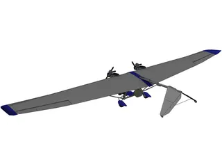 Ultra Light Aircraft 3D Model