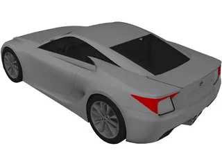 Lexus LF-A Concept (2007) 3D Model