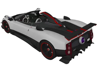 Pagani Cinque Roadster 3D Model