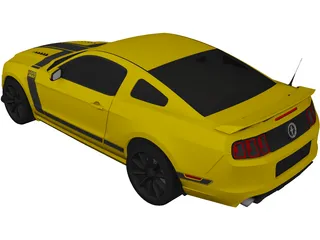 Ford Mustang Boss 302 (2013) 3D Model