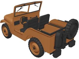 Jeep Willys 3D Model