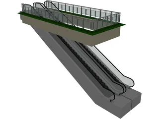 Escalator 3D Model