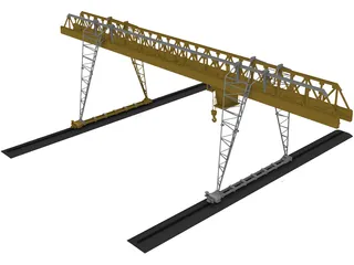 Gantry Crane 3D Model