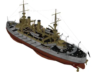 Kearsarge class Battleship 3D Model