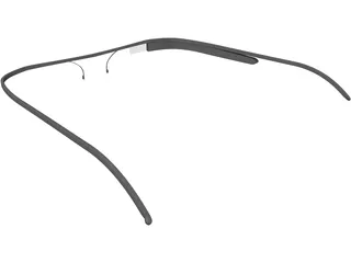 Google Glass 3D Model